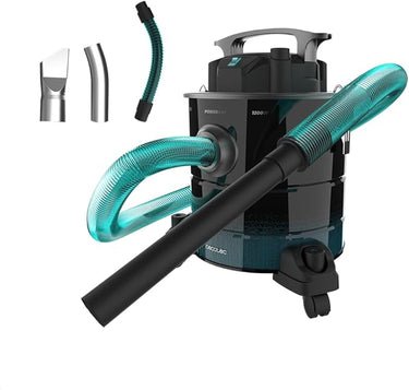Cecotec Aspiradora de Cenizas Conga Ash 5000 EasyGo. 1200W, UltraPower Technology 18 kPa, 20 L, Extreme Suction, Tubo Resistente, Depçosito de Acero Inoxidable, Filtro Metálico